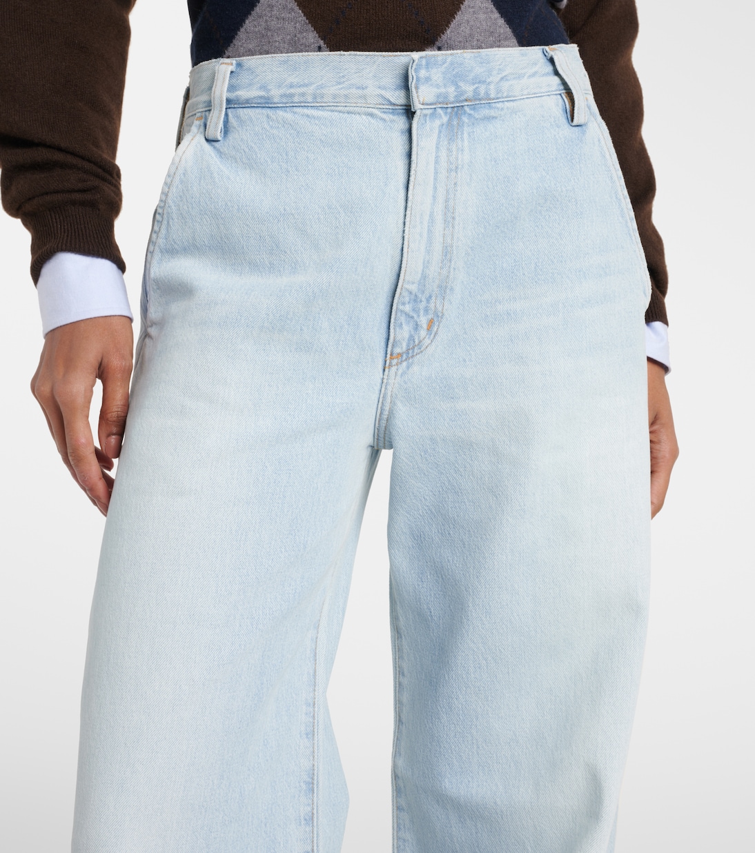 Shona high-rise wide-leg jeans | Agolde