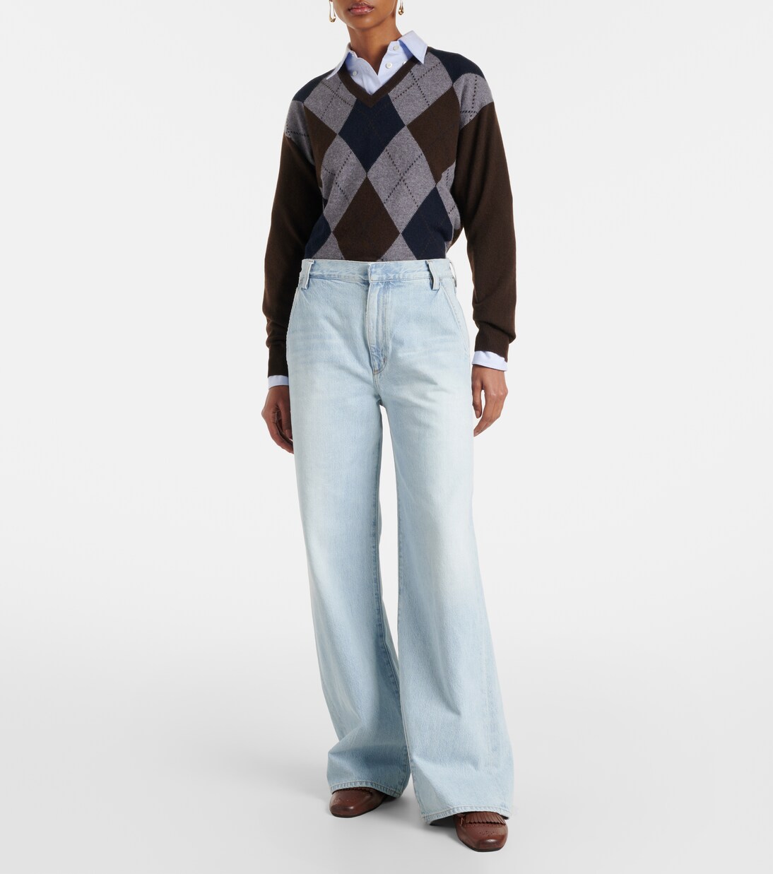 Shona high-rise wide-leg jeans | Agolde