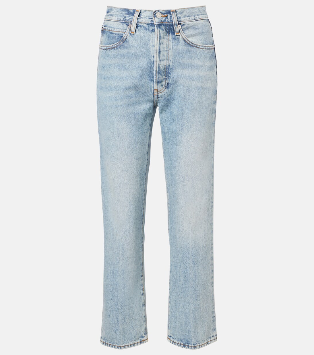 High-Rise Straight Jeans The Vertical Crop | Frame