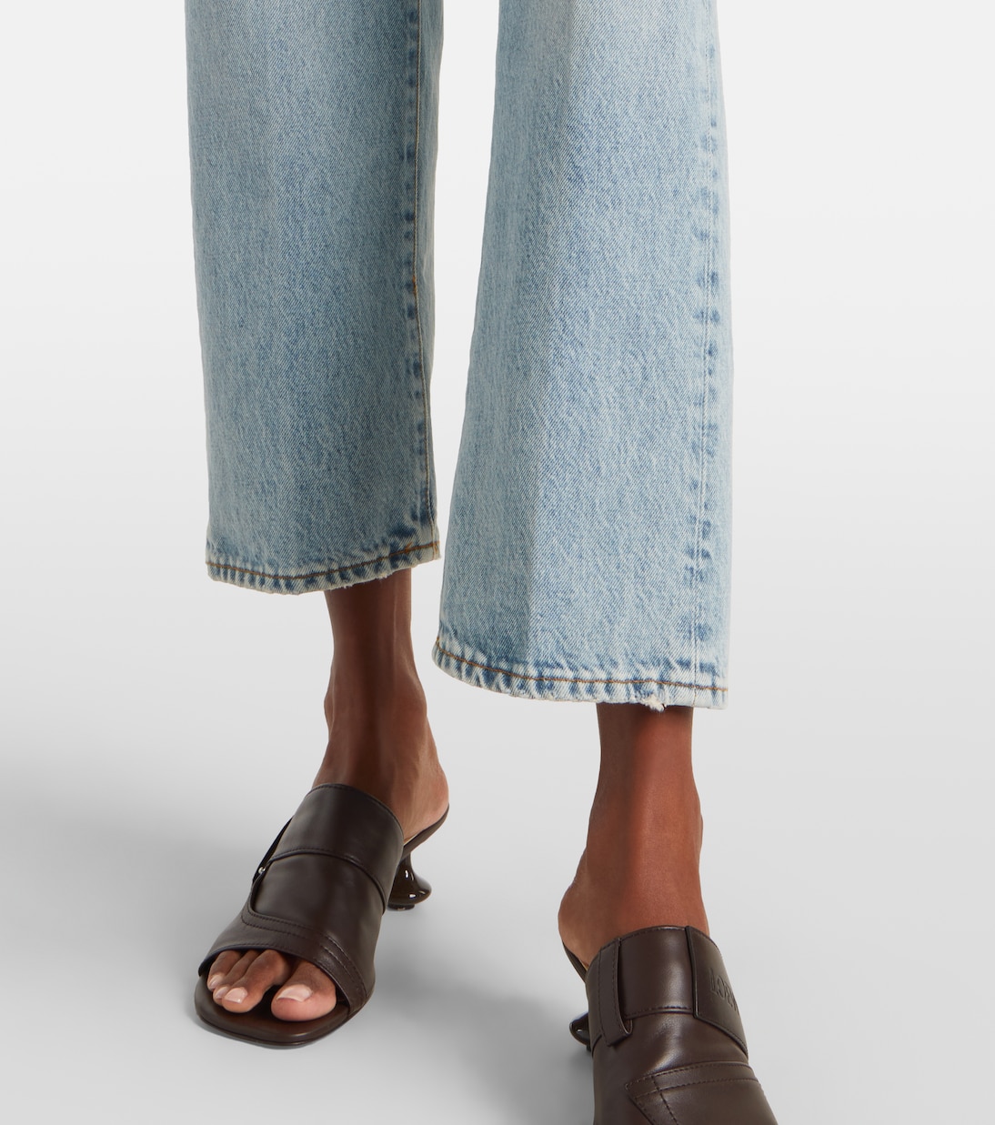 High-Rise Straight Jeans The Vertical Crop | Frame