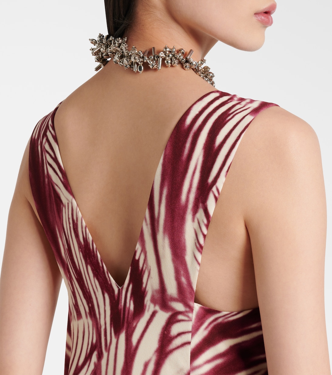 Abito lungo con stampa | Dries Van Noten