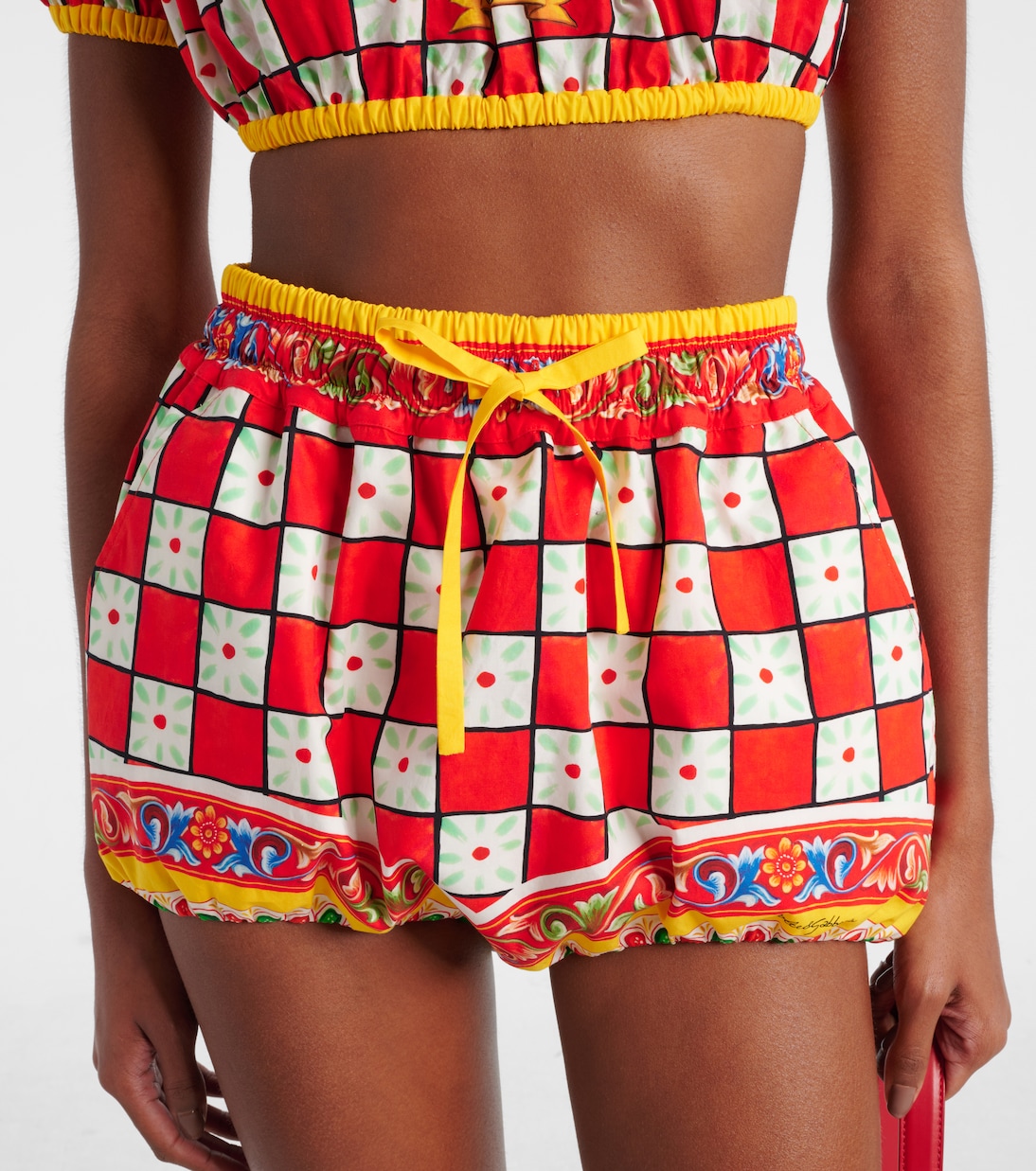 Bedruckte Shorts aus Baumwolle | Dolce&Gabbana