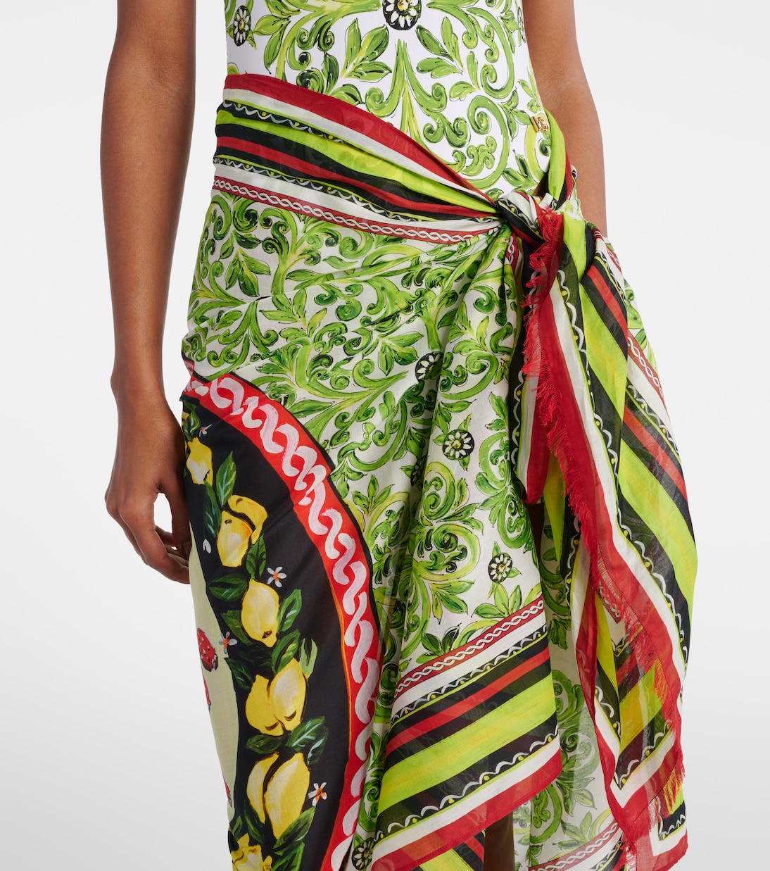 Copricostume in cotone con stampa | Dolce&Gabbana