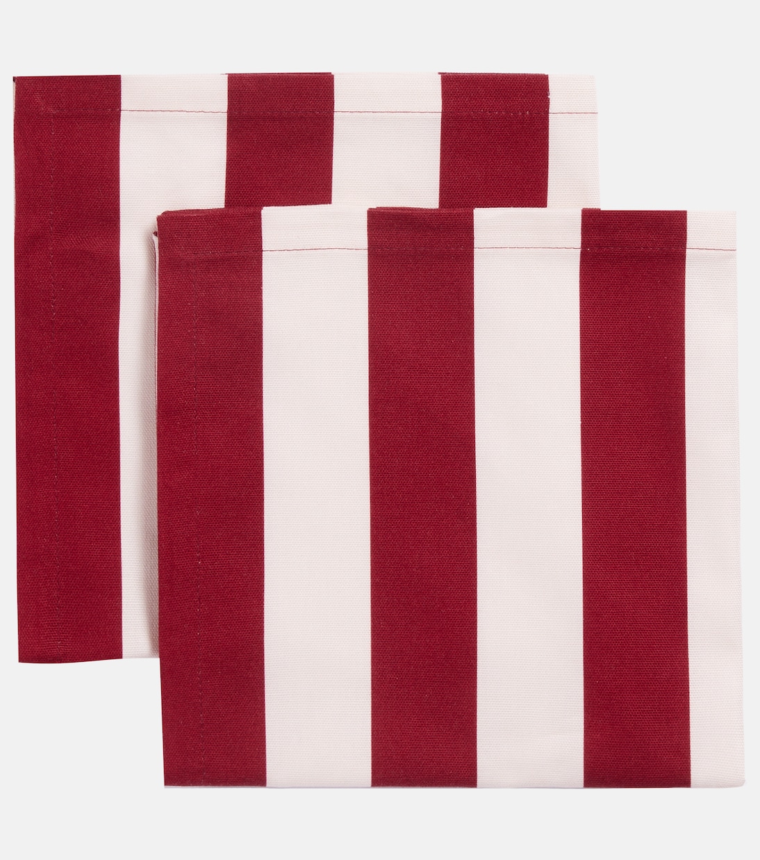 Set Contrada Bordeaux aus zwei Servietten | La DoubleJ