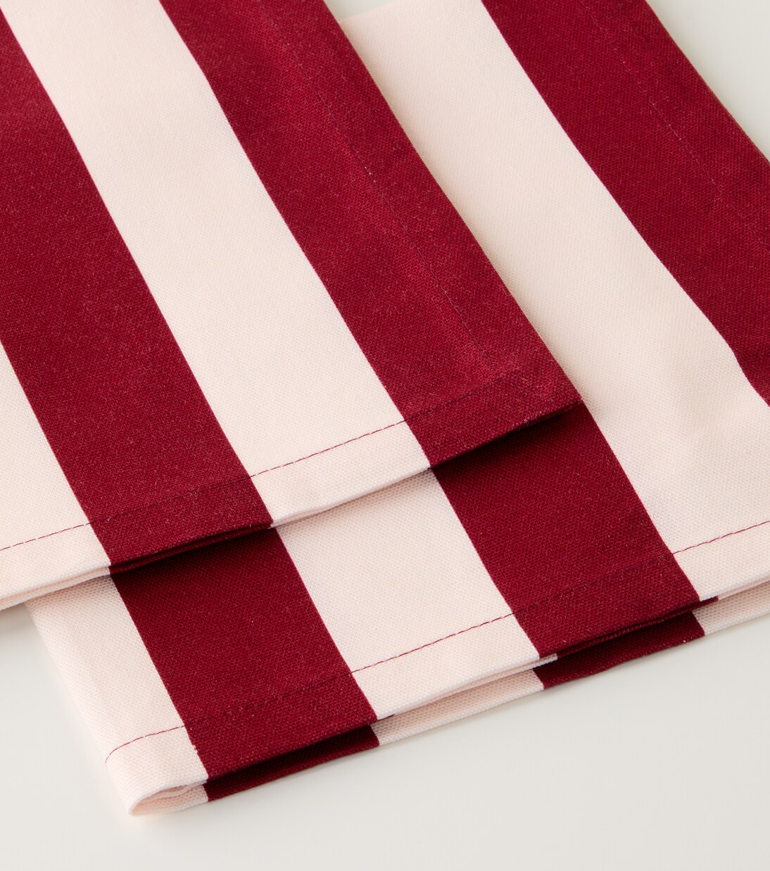 Set Contrada Bordeaux aus zwei Servietten | La DoubleJ