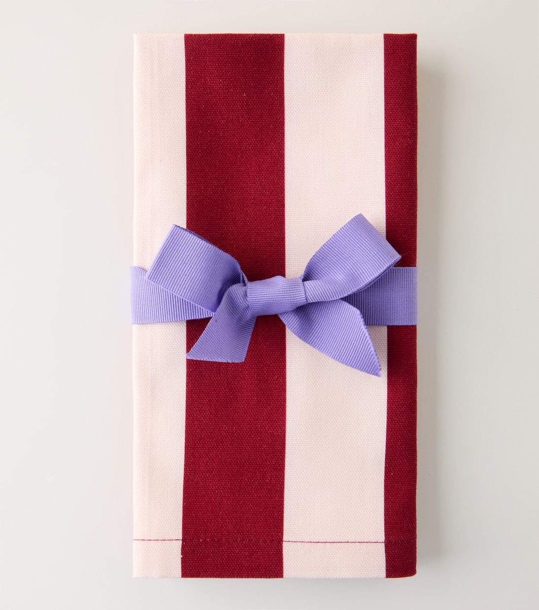 Set Contrada Bordeaux aus zwei Servietten | La DoubleJ