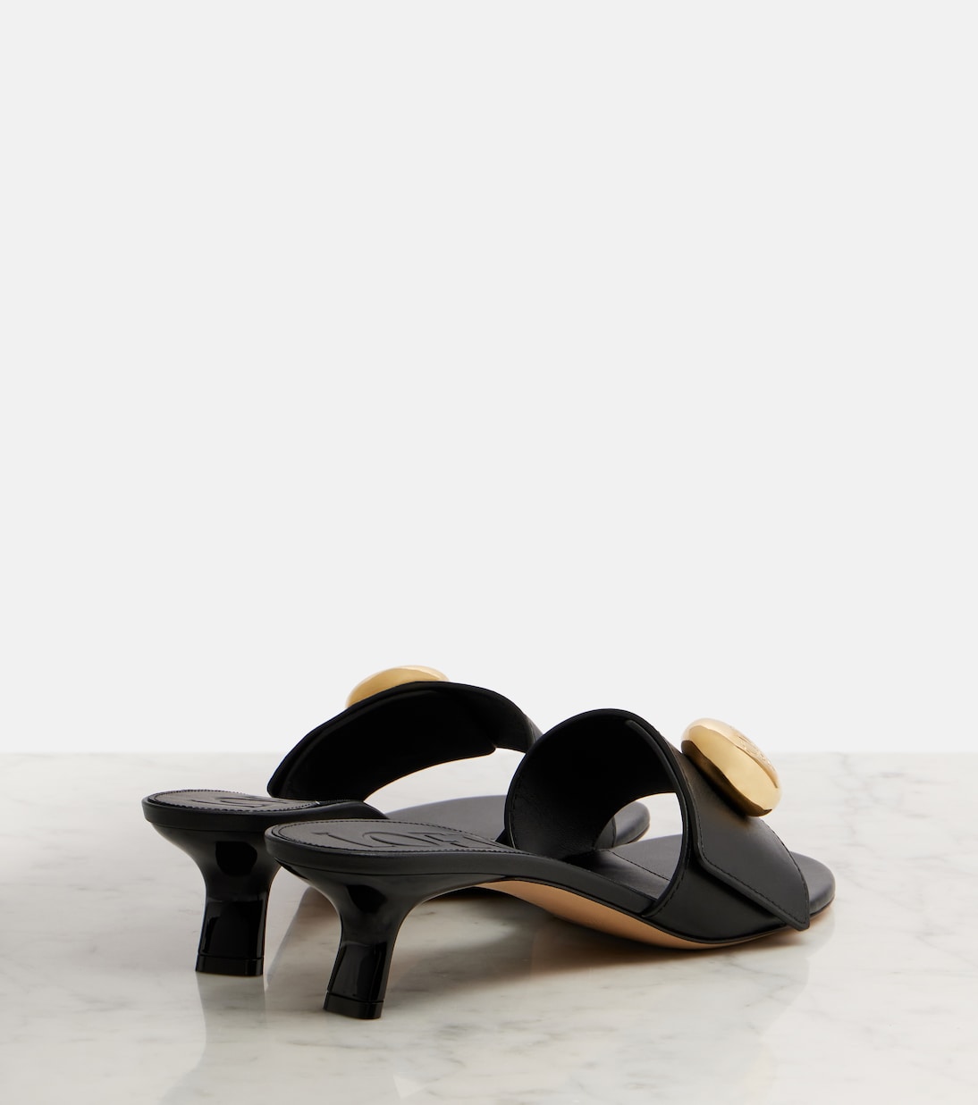 Pebble 45 leather mules | Loewe