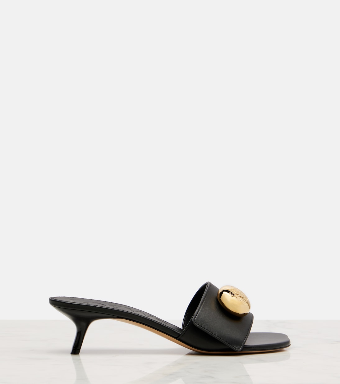 Pebble 45 leather mules | Loewe