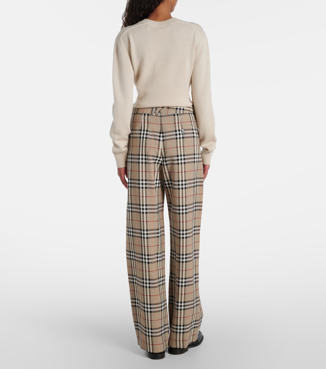 Weite Hose Burberry Check | Burberry