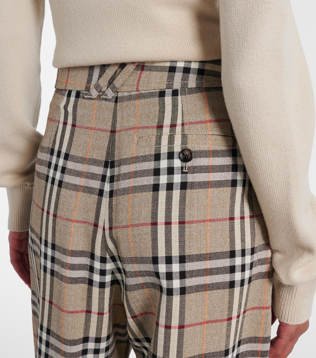 Weite Hose Burberry Check | Burberry