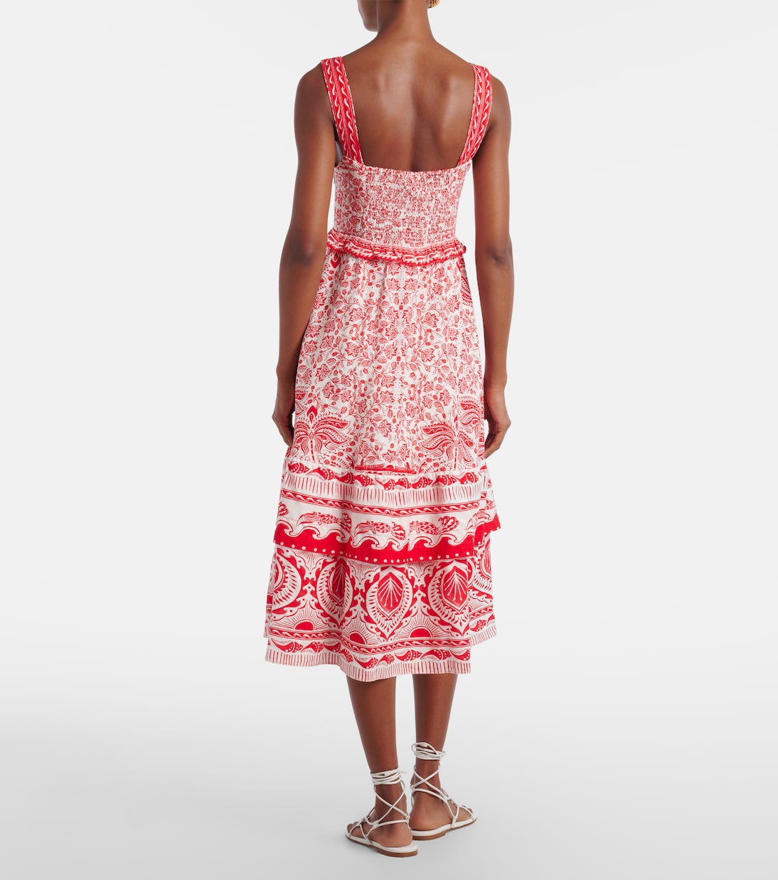 Midikleid River Ride aus einem Leinengemisch | Farm Rio