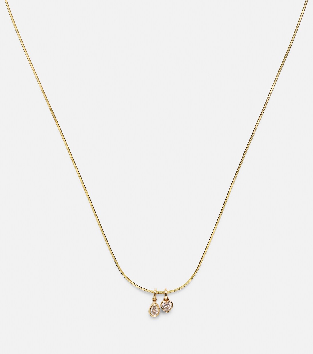 Halskette aus 14kt Gelbgold mit Diamanten | Roxanne First