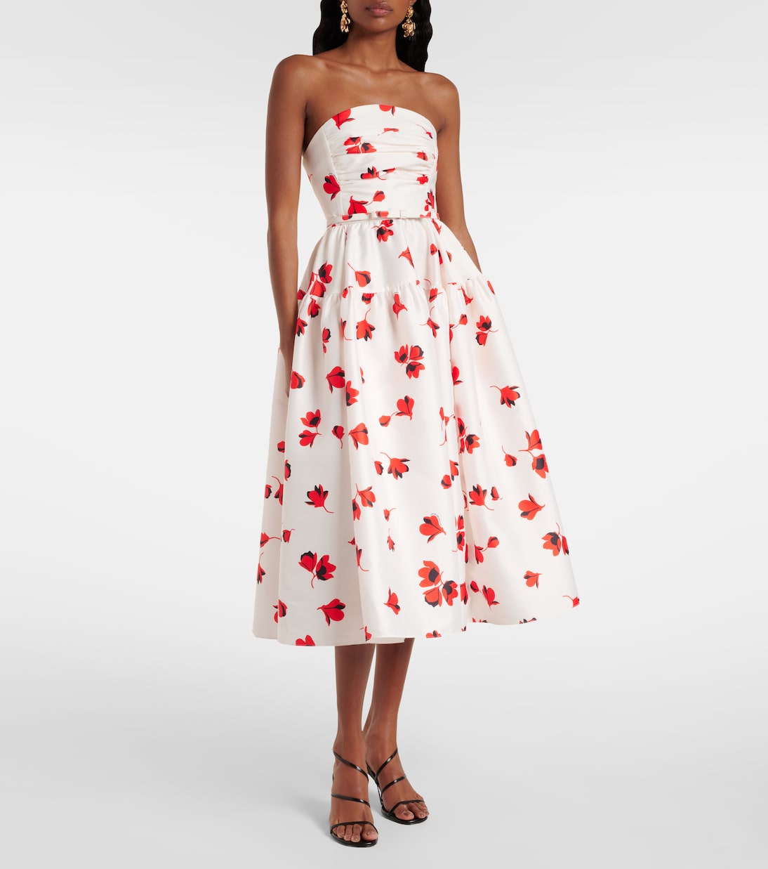 Robe midi à fleurs | Self-Portrait