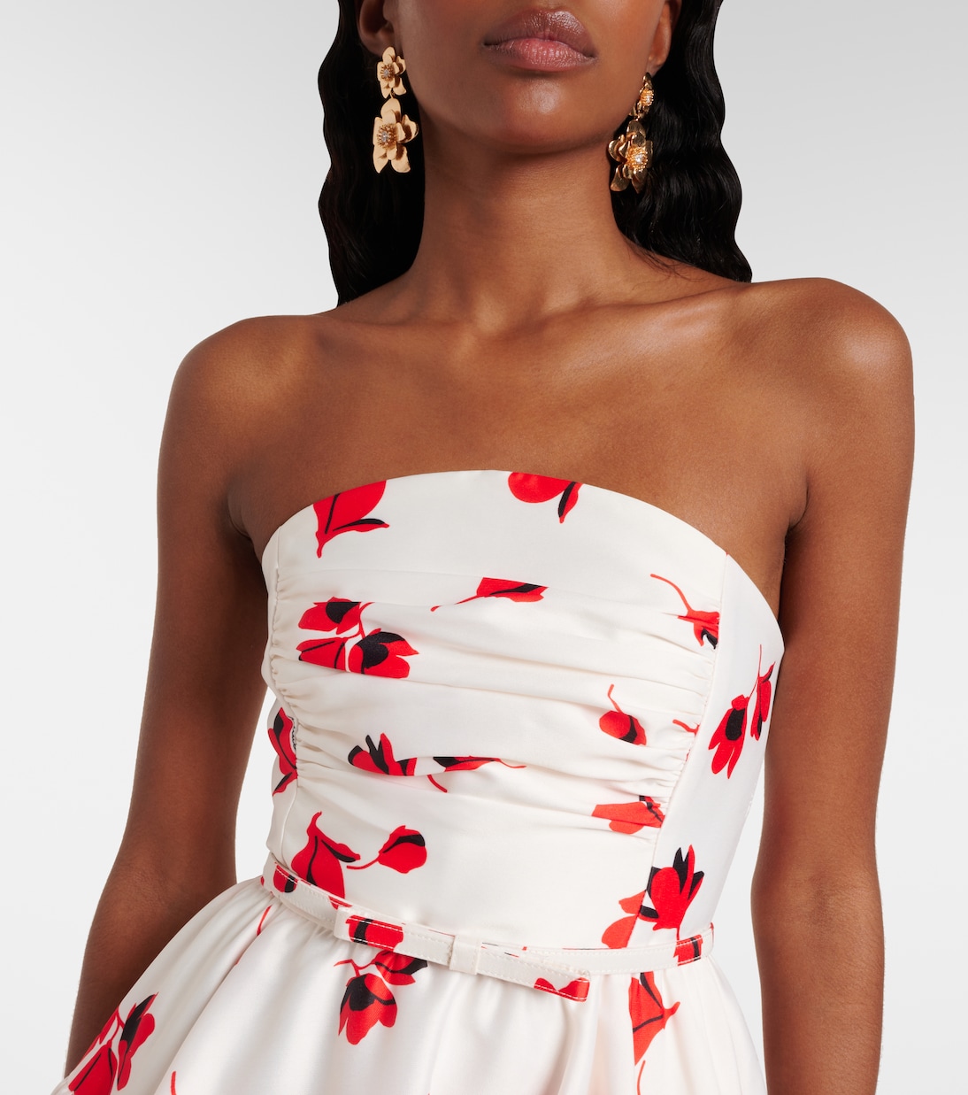 Robe midi à fleurs | Self-Portrait