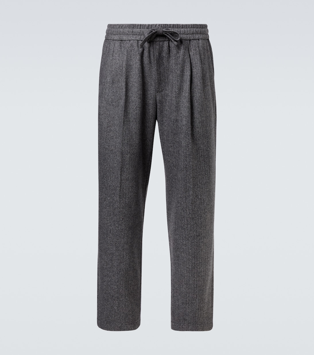 Herringbone wool-blend wide-leg pants | Dolce&Gabbana