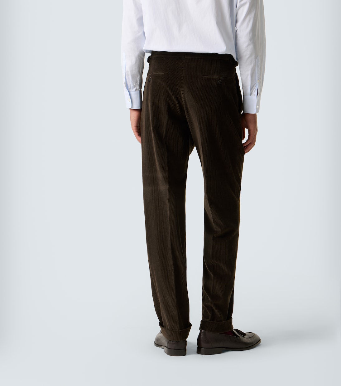 Cotton and cashmere corduroy straight pants | Dunhill
