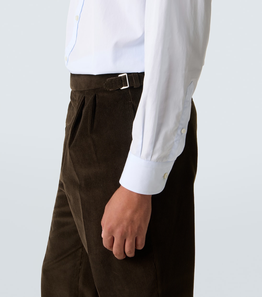 Cotton and cashmere corduroy straight pants | Dunhill