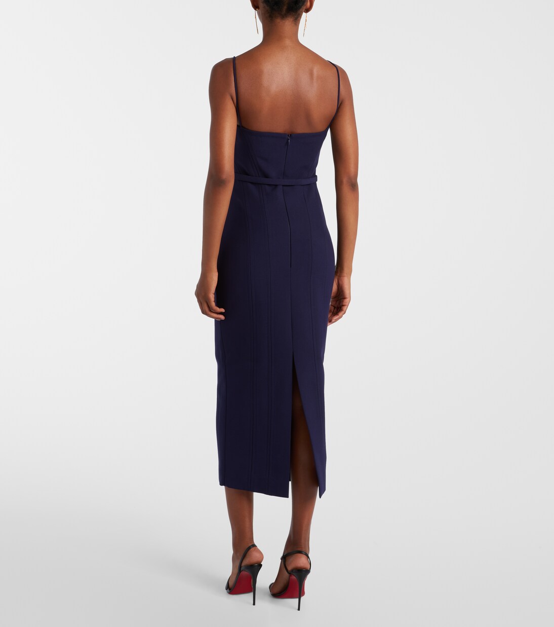 Robe midi en crêpe | Roland Mouret