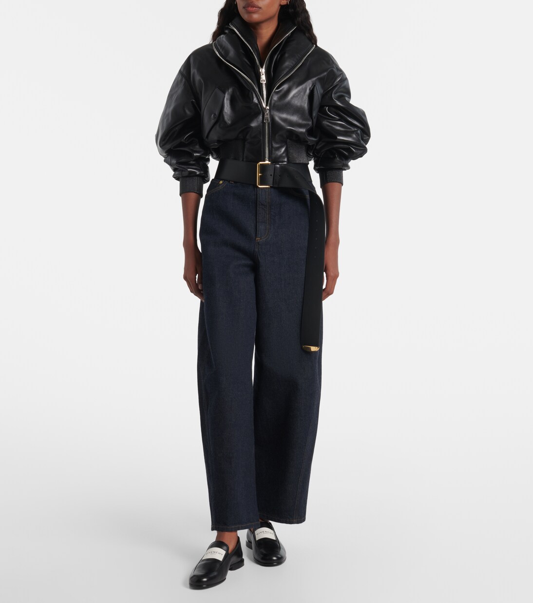 Cocoon高腰阔腿牛仔裤装 | Givenchy