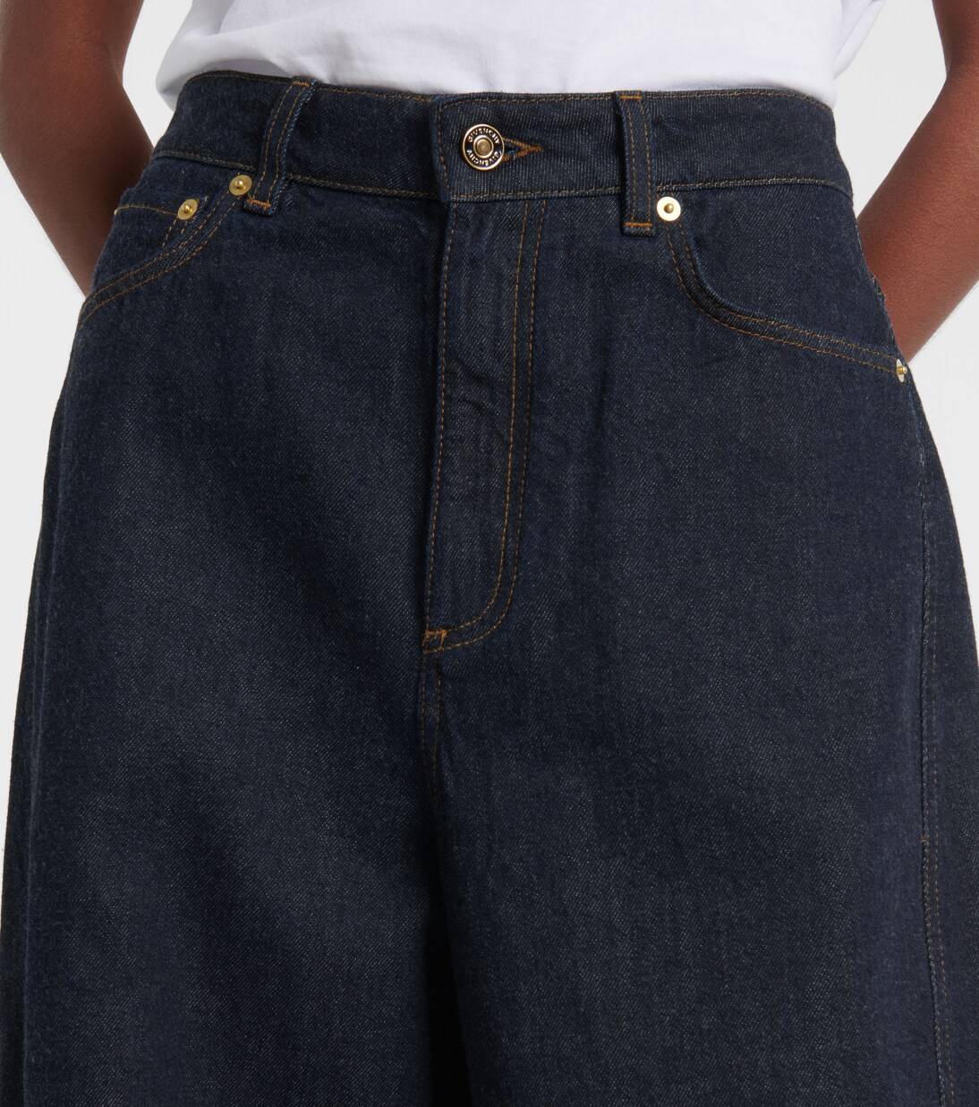 Cocoon高腰阔腿牛仔裤装 | Givenchy