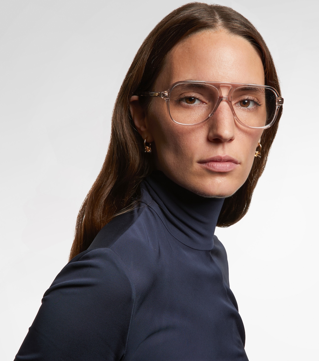 Slim Ribbon aviator glasses | Bottega Veneta