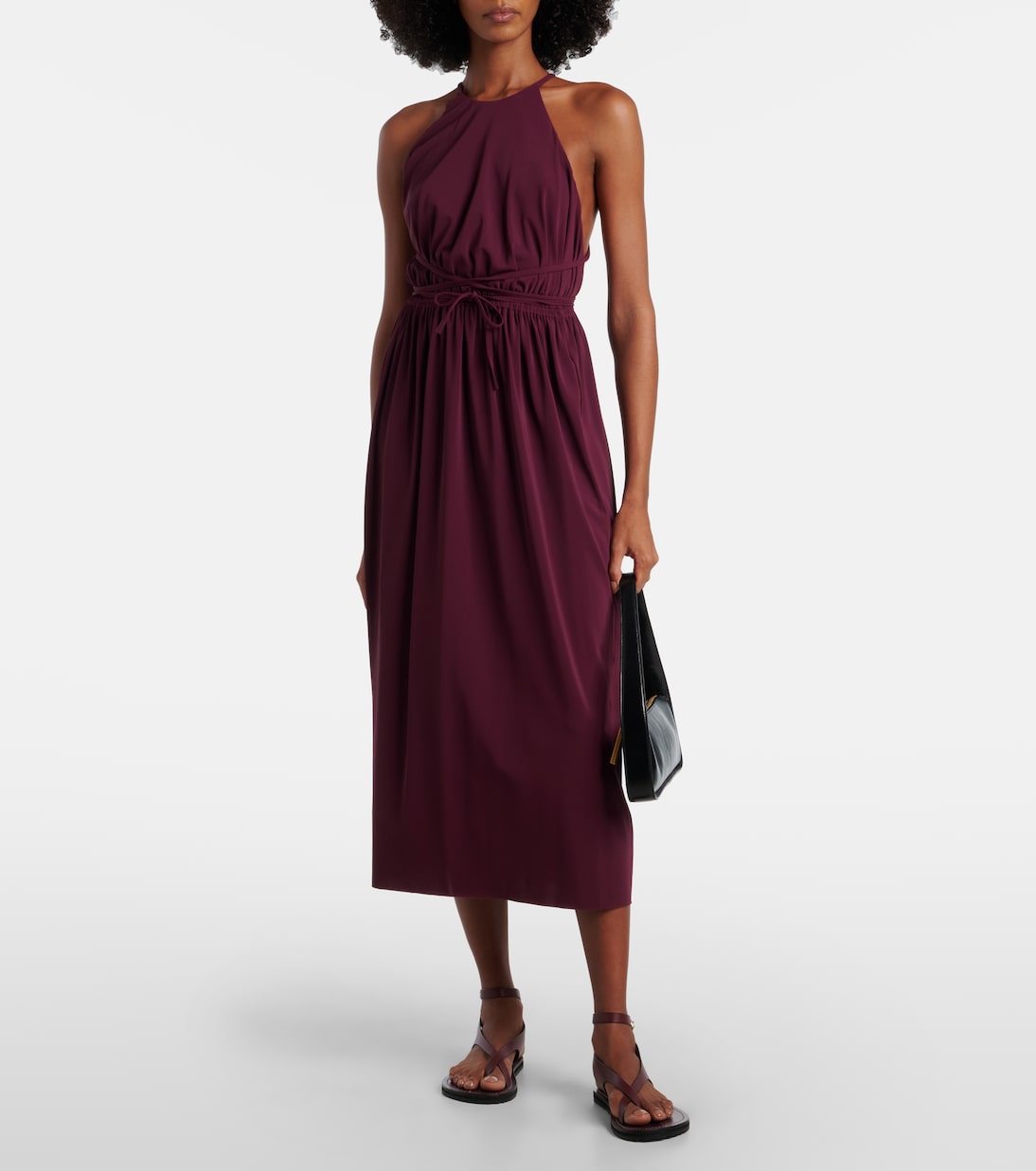 Ines halterneck jersey midi dress | Eres
