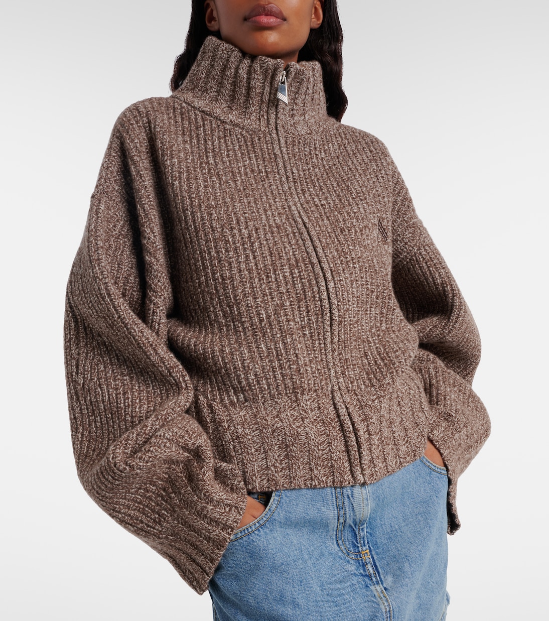 Embroidered wool and cashmere cardigan | The Attico