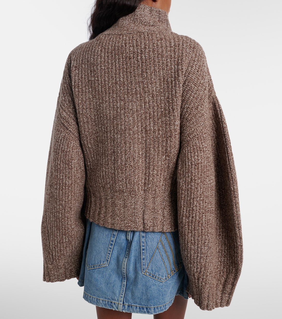 Embroidered wool and cashmere cardigan | The Attico