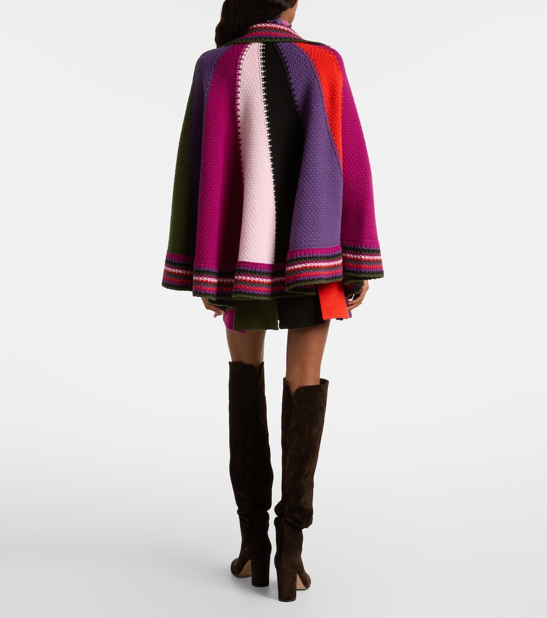Colorblocked wool cape | Pucci
