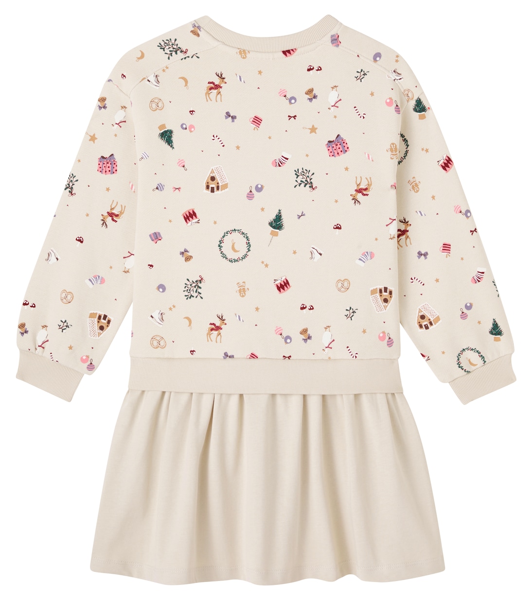 Bedrucktes Kleid Maggie aus Baumwoll-Jersey | Wheat