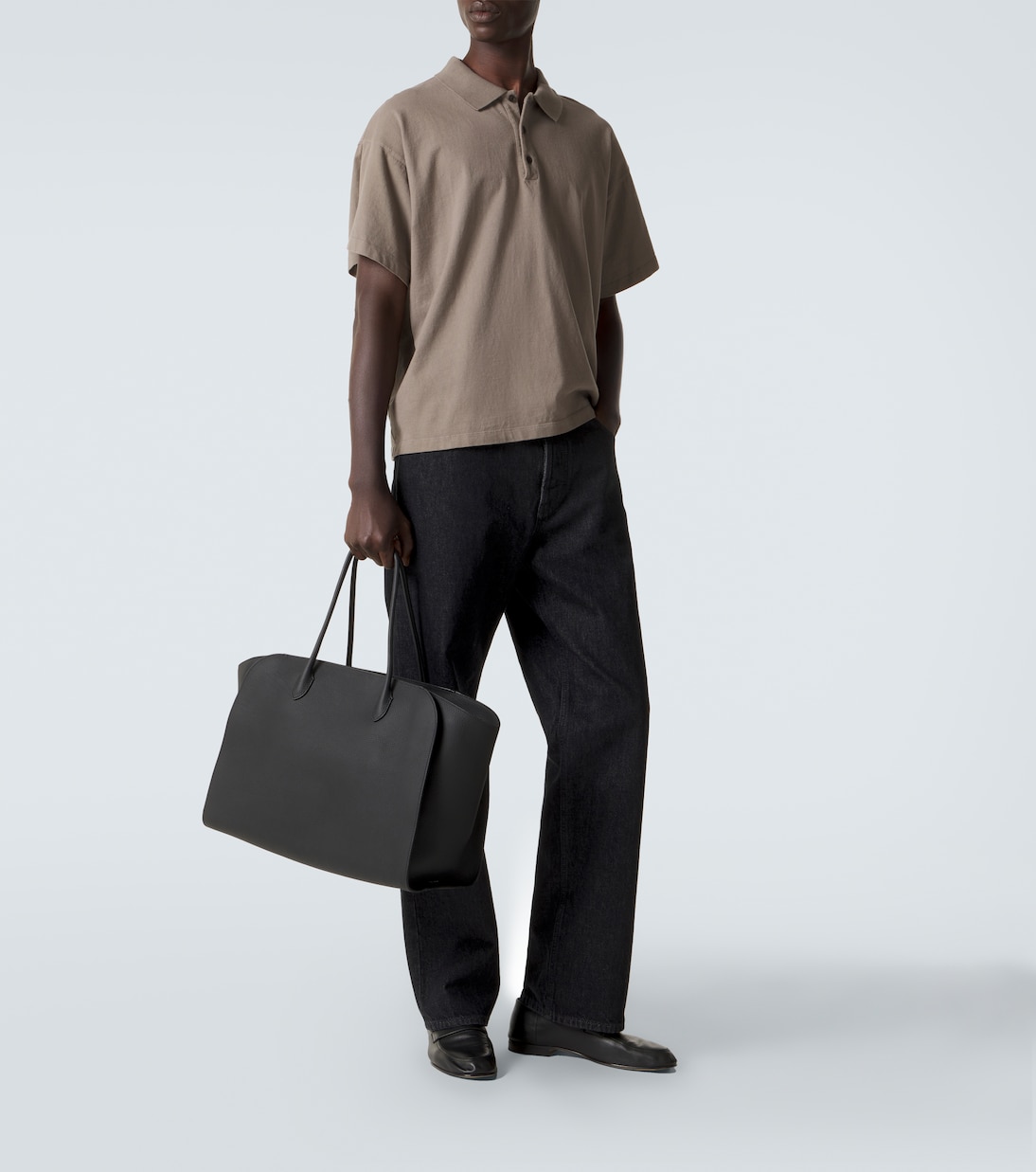 Marlo 17 leather tote bag | The Row