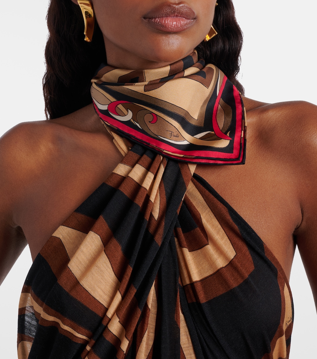 Labirinto silk twill scarf | Pucci