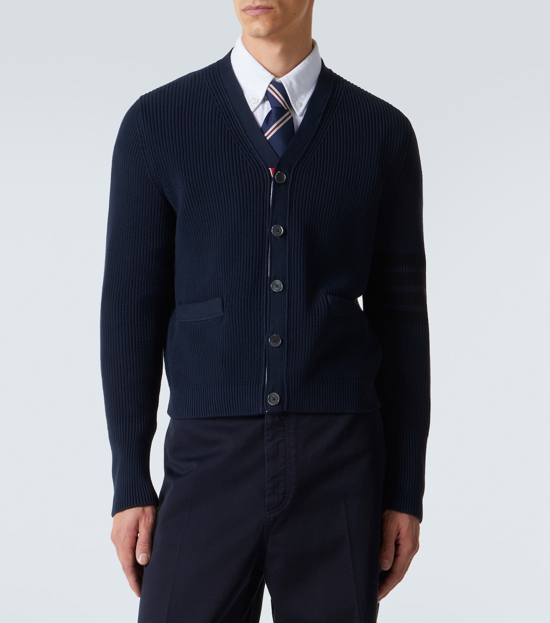Cardigan 4-Bar aus Baumwolle | Thom Browne