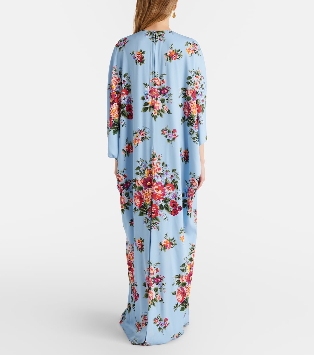 Floral silk-blend kaftan | Dolce&Gabbana
