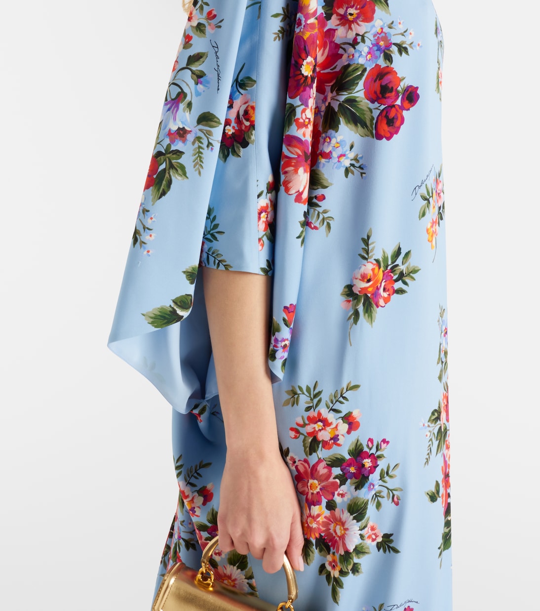Floral silk-blend kaftan | Dolce&Gabbana