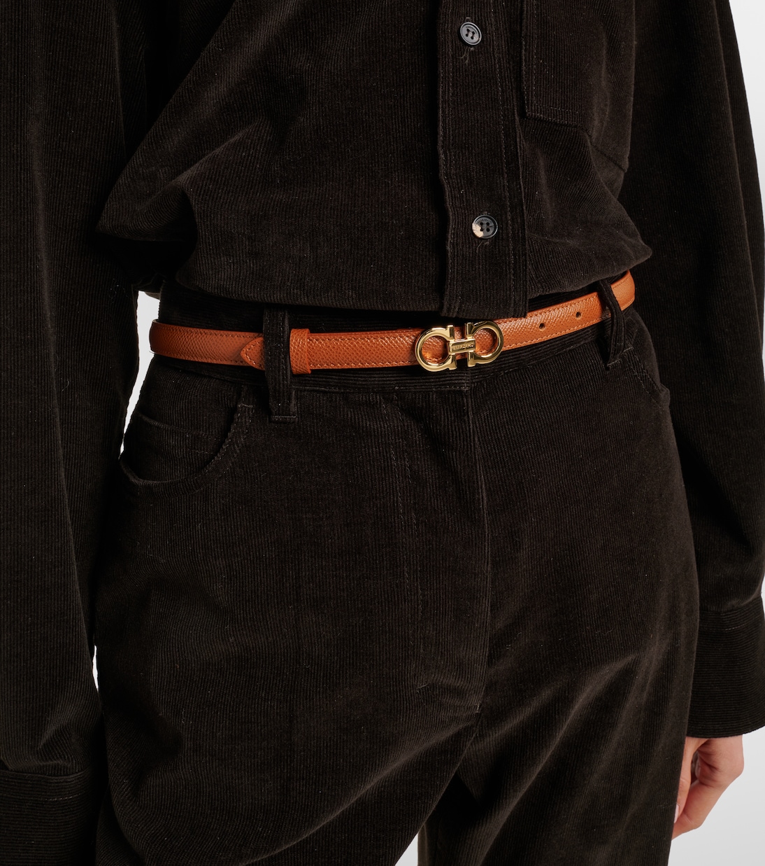 Gancini leather belt | Ferragamo