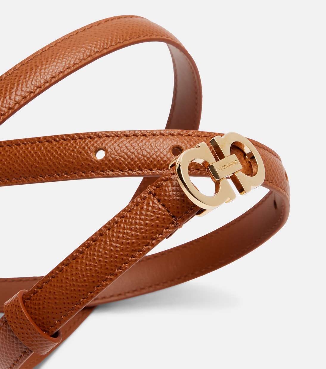 Gancini leather belt | Ferragamo