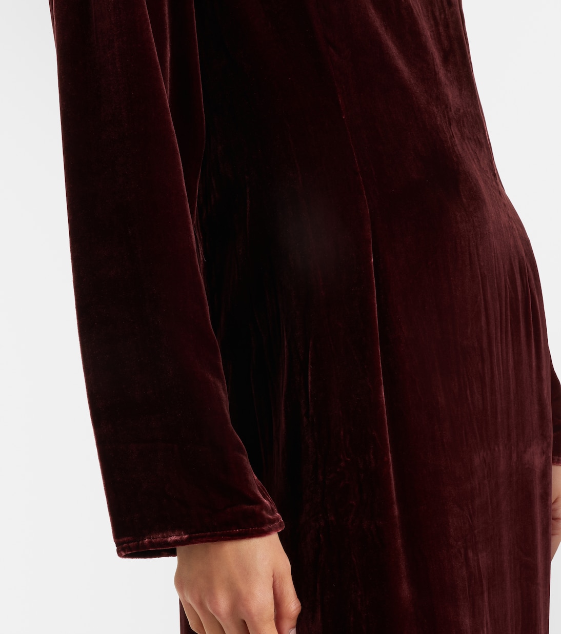 Jody velvet midi dress | Asceno