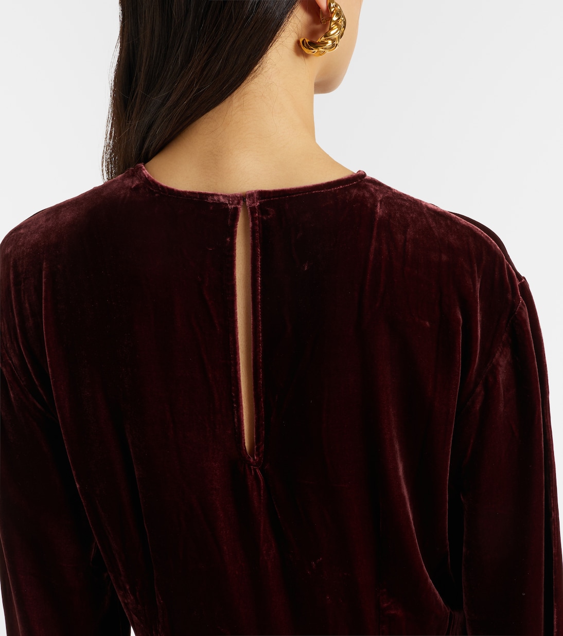 Jody velvet midi dress | Asceno