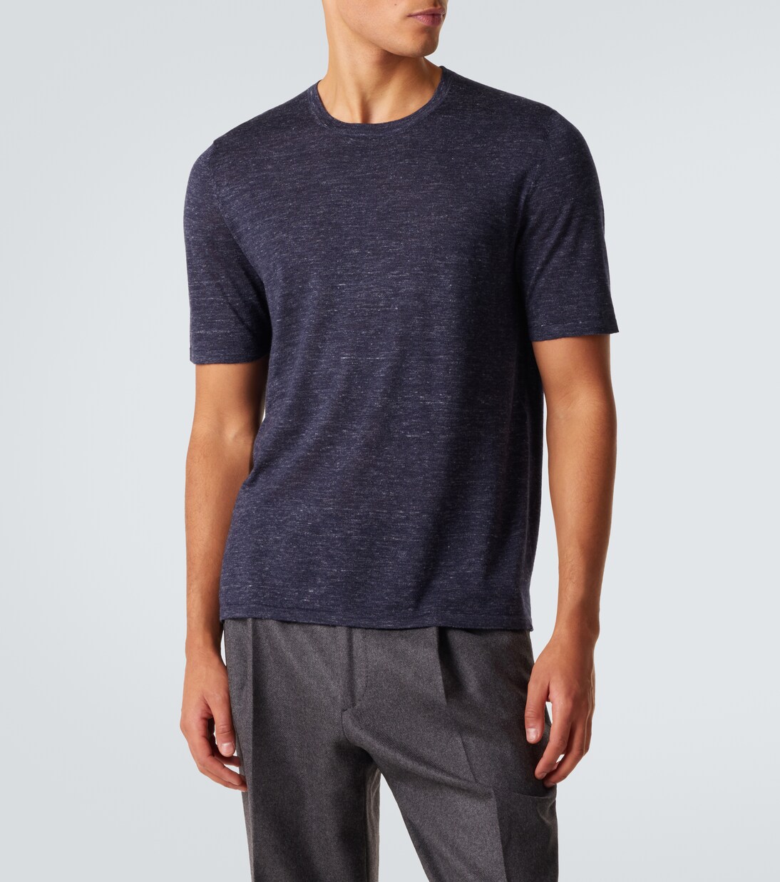 T-Shirt aus Kaschmir, Seide und Hanf | Gabriela Hearst