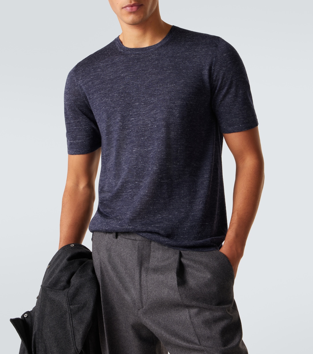 T-Shirt aus Kaschmir, Seide und Hanf | Gabriela Hearst