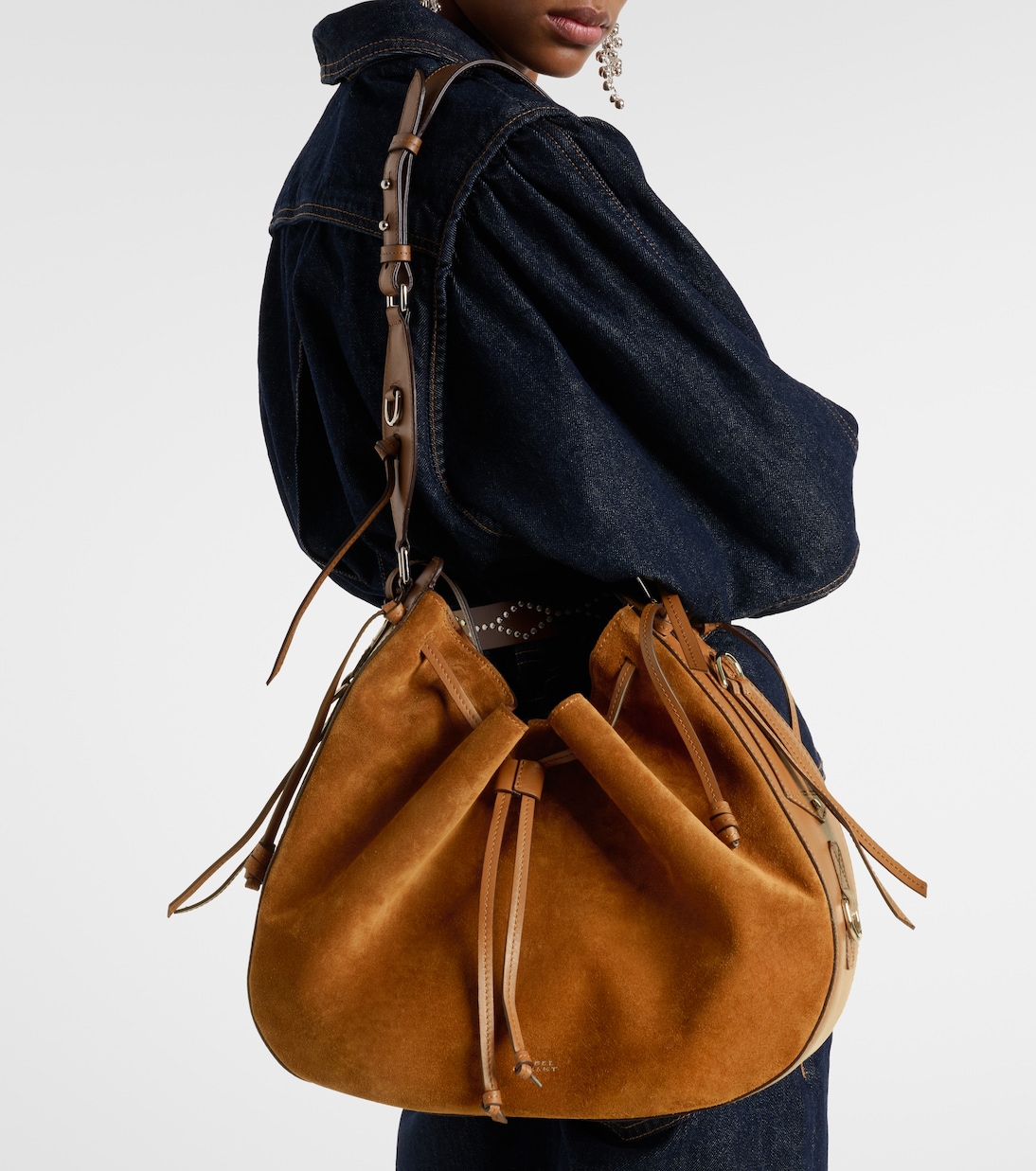 Bolton Medium suede shoulder bag | Isabel Marant