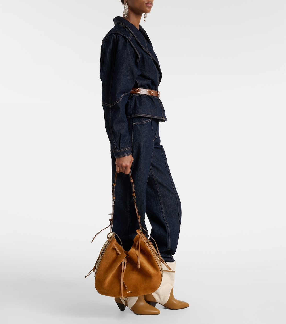 Bolton Medium suede shoulder bag | Isabel Marant