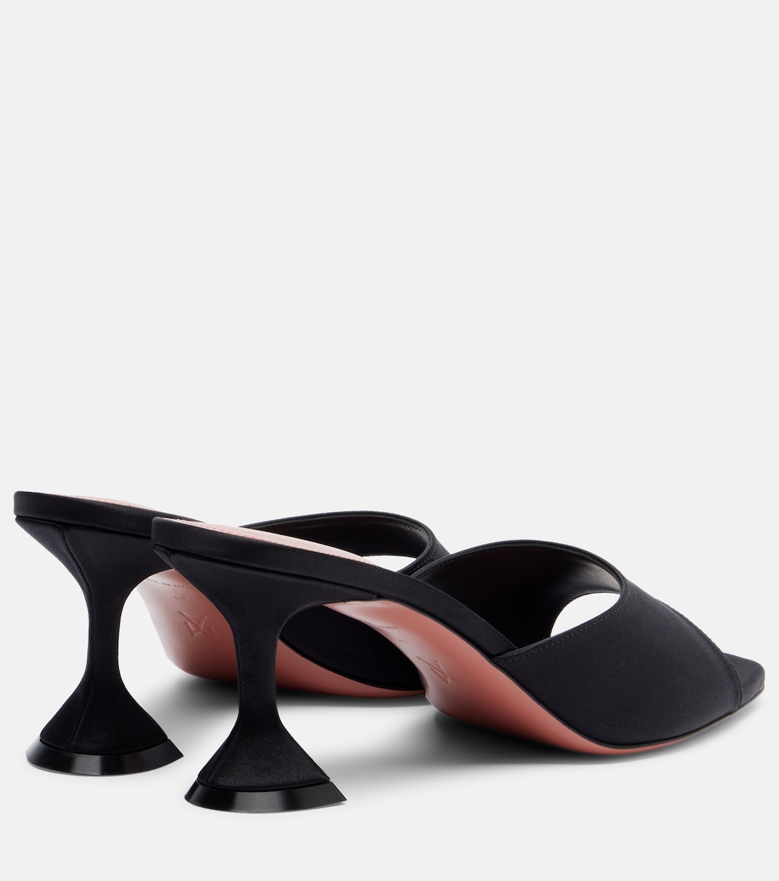 Mules Lupita 70 in raso | Amina Muaddi