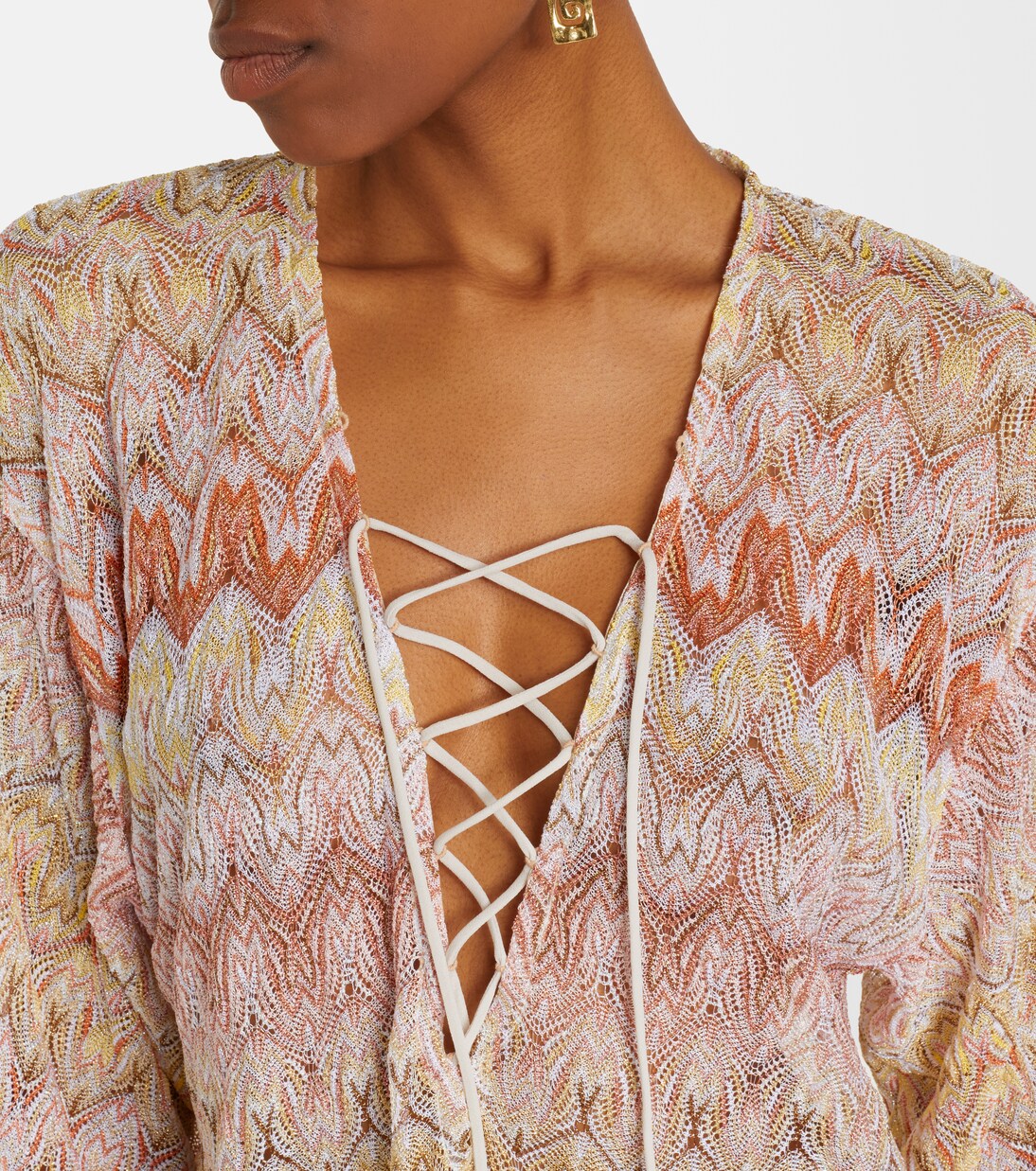 Cover-up aus Häkelstrick | Missoni