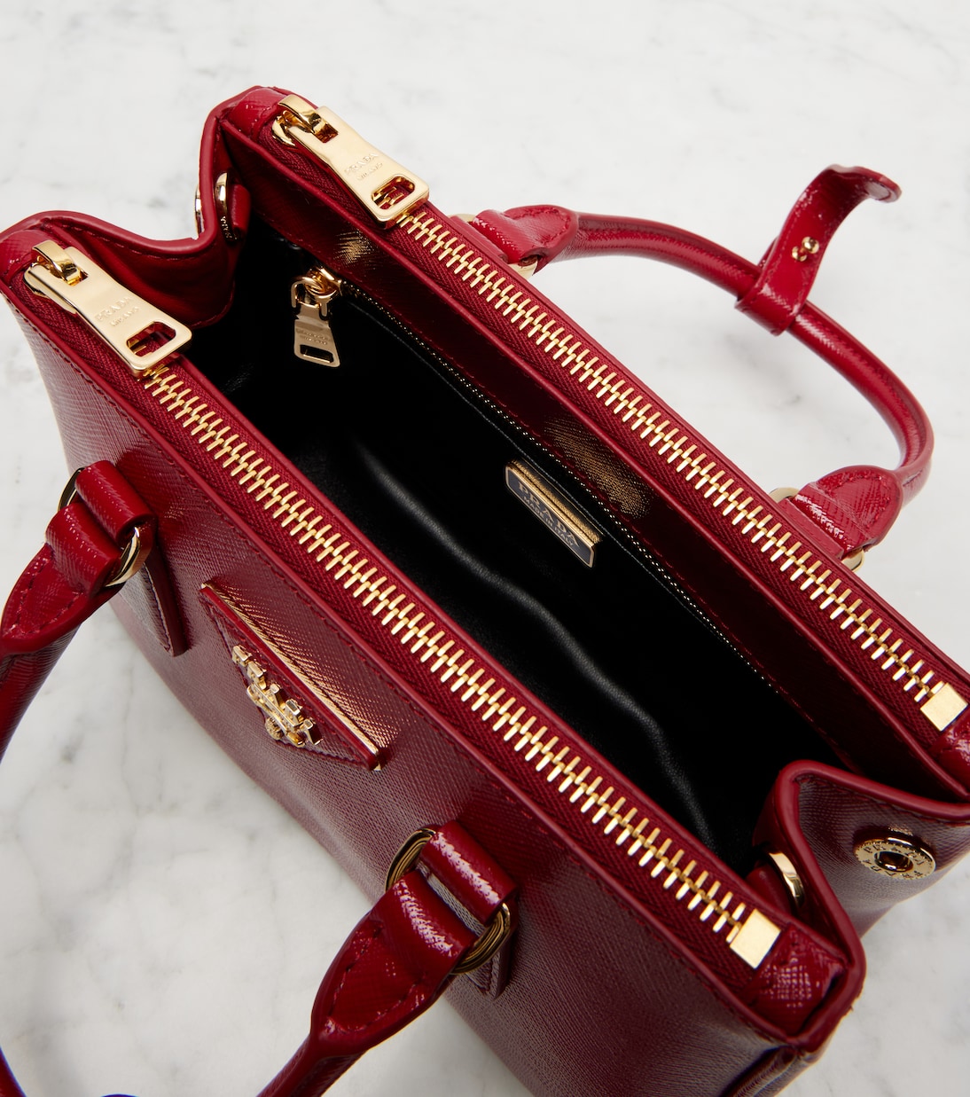 Prada Galleria Mini leather top-handle bag | Prada