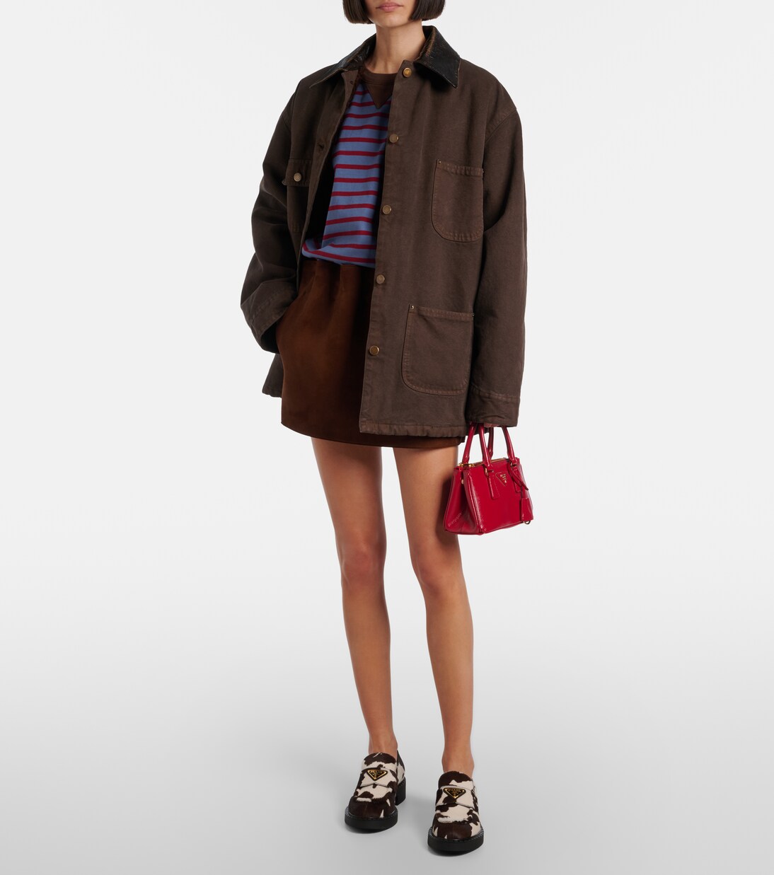 Prada Galleria Mini leather top-handle bag | Prada