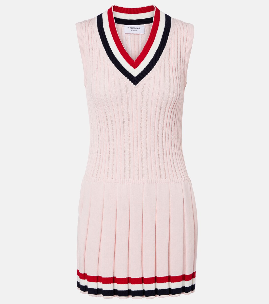 Pleated cotton minidress | Thom Browne
