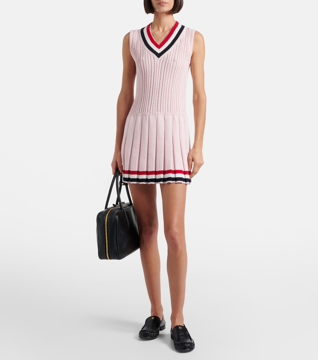 Pleated cotton minidress | Thom Browne