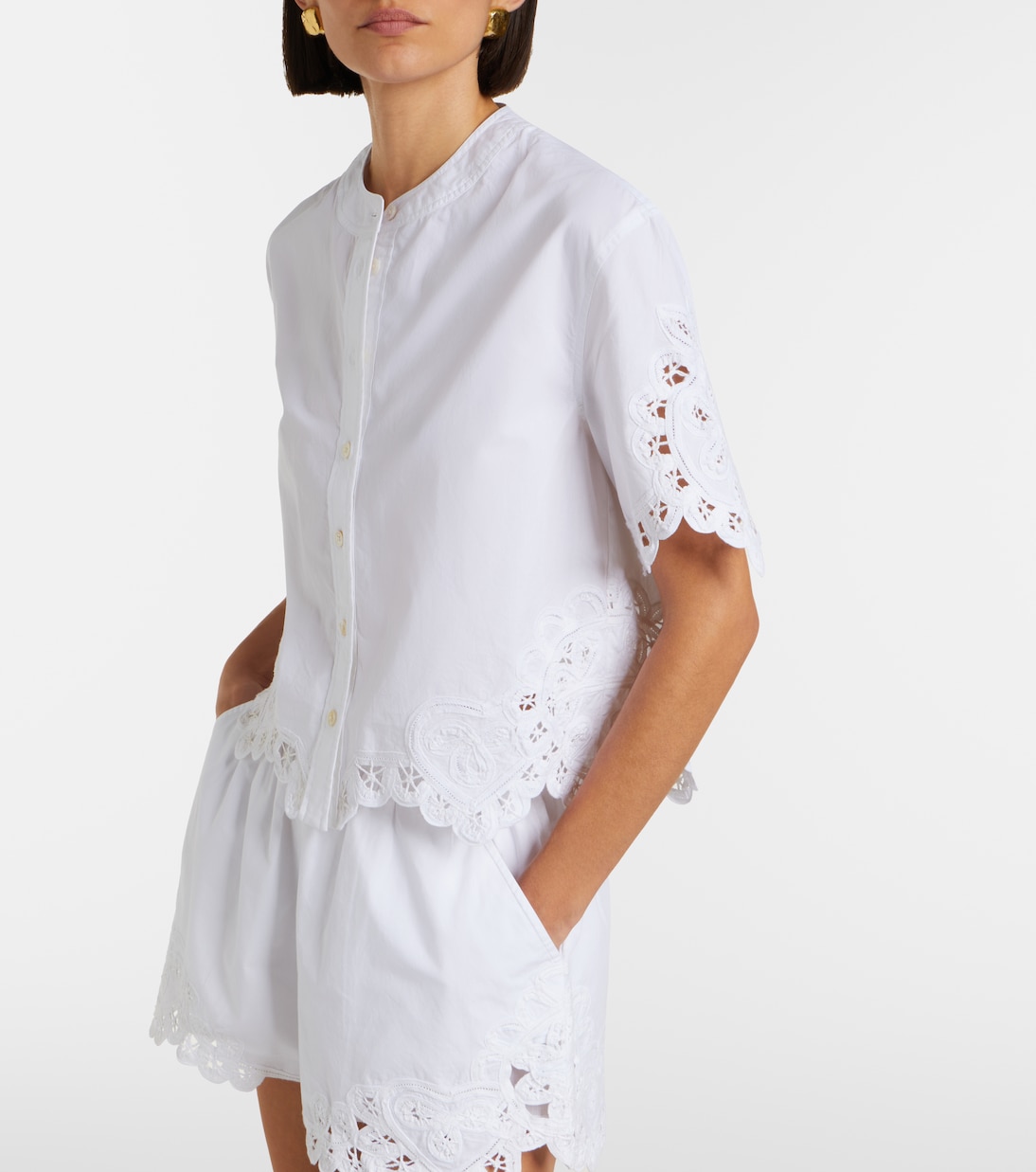 Camicia Aleck in cotone con ricamo | Veronica Beard